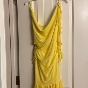 A cute yellow Hello Molly dress with a scrunched back!!